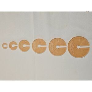 Linda Taylor Circular Fabric Grid Templates - Set Of 6 - Quilting, Sewing Grids